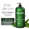 New York Biology Aloe Vera Gel for Face, Skin and Hair - Infused with Tea Tree Oil - From Fresh Aloe Vera Plant - Moisturizing Aloe Vera for Sunburn