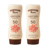 Hawaiian Tropic Sheer Touch Ultra Radiance Lotion Sunscreen SPF 50, 8 Fl Oz Twin Pack, Hawaiian Tropic Sunscreen SPF 50, Sunblock, Oxybenzone Free Su