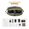 K&F CONCEPT 2 in 1 Sling Bag Everyday Shoulder Bag & Multifunction Photography Crossbody Camera DSLR Backpack Portable Bag