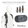 Fotoleey Backpack Mount for DJI Osmo Pocket 3 Compatible with Insta360 X3/X2/Ace Pro/Ace, GoPro Hero 12/11/10/9/8 Adjustable