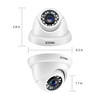 ZOSI 4 Pack 2MP 1080p HD-TVI Home Security Camera Outdoor Indoor 1920TVL, 24PCS LEDs, 80ft Night Vision, 90°View Angle, Weatherproof Surveillance CCT