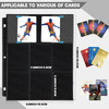 Crtiin 3600 Pockets Card Binder Sleeves 18 Trading Card Binder Pages Double Sided 200 Pages Protectors for Business Sports