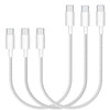 Short iPhone 17 Charger Cable, Apple MFi Certified iPhone Type C 60W Fast Charging Cable (1FT, 3Pack), Nylon Braided 60W USBC to USBC Fast Charging f