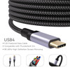 Henrety USB C Cable, USB4 Cable 240W Fast Charging, 40Gbps Data Transfer, 8K Video, Thunderbolt 4/3 Compatible, USB-C for iPhone 16, iPad, MacBook, G