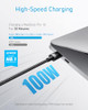 Anker USB C to USB C Cable, Type-C Charging Cord Fast Charge(10FT,100W), for iPhone 17/17 pro, MacBook and More(Black)