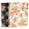 2 Pack Colorful Floral 3 Ring Binder with 1.5 Inch Rings, Decorative File Folder for Office Supplies, Planner, Portfolio, 250 Sheet Capacity (11.5 x