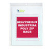 C-Line Heavyweight Industrial Poly Zip Bags, 8.5 x 11, 50/BX