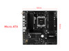 ASRock AMD B850M Pro A WiFi 6E Socket AM5 Ryzen 9000/8000/7000 Series DDR5 8000+ (OC) MHz 256GB Micro ATX Motherboard M.2 SATA3 6.0 Gb/s PCIe 5.0 BIO