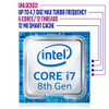 Intel Core i7-8700K Desktop Processor 6 Cores up to 4.7GHz Turbo Unlocked LGA1151 300 Series 95W