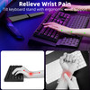Ospelelf Keyboard Stand with Wrist Rest, Comfy Ergonomic Keyboard Riser Holder for Office Home