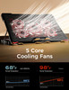 AICHESON Laptop Cooling Pad for 17.3" Notebook, Red 5 Fans