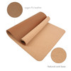 RENMTURE Dual-Sided Mouse Pad, Natural Cork & PU Leather Large Desk Pad for Office and Home Work, Desk Protector Non-Slip, Waterproof, Easy Clean (Br