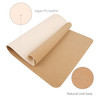 RENMTURE Dual-Sided Mouse Pad, Natural Cork & PU Leather Large Desk Pad for Office and Home Work, Desk Protector Non-Slip, Waterproof, Easy Clean (Ap