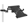 VIVO Steel Universal Full Motion Pole Mount Laptop Holder Arm with Removable 75mm and 100mm VESA Plate, Fits 10 to 15.6 inch Laptops, Black, MOUNT-PL