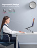 Lamicall Adjustable Laptop Stand, Portable Laptop Riser, Aluminum Laptop Stand for Desk Foldable, Ergonomic Computer Notebook Stand Holder for MacBoo