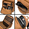 Carhartt 35L Triple-Compartment Backpack, Durable Pack with Laptop Sleeve and Duravax Abrasion Resistant Base, Gravel