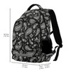 ALAZA Ornament Paisley Bandana Print Black Backpack Purse for Women Men Personalized Laptop Notebook Tablet School Bag Stylish Casual Daypack, 13 14