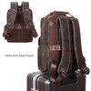 TIDING Genuine Leather 15.6 inch Laptop Backpack for Men College Casual Rucksack Backpack Business Travel Daypack
