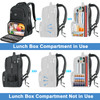 MATEIN 18 Inch Backpack for Men, Extra Large Work Backpack with Lunch Compartment, Water Resistant Insulated Cooler Computer Bag with USB Port, Sturd