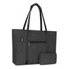 MOSISO USB Port Laptop Tote Bag for Women,Compatible with MacBook, 17-17.3 inch Notebook and Chromebook, Work Travel Business Computer Bag with Small