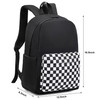 Xunteny Checkered Backpack for Girls Women Teens, School Backpack College Bookbags Ladies Laptop Backpacks