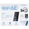 TP-Link WiFi 6E USB Adapter for Desktop PC - (Archer TXE50UH) AXE3000 Tri-Band Wireless Network Adapter, Ultra-Low Latency, MU-MIMO, OFDMA, Refined S