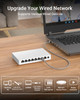 BrosTrend 2.5Gb Switch, 8 Port Network Switch 2.5 Gigabit, Unmanaged Ethernet Switch for Game Console, NAS, PC, Computer Networking Switch Plug & Pla