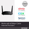 NETGEAR Cable Modem WiFi Router Combo C6220 - Compatible with All Cable Providers Including Xfinity by Comcast, Spectrum, Cox | for Cable Plans Up to