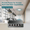 TP-Link TL-SG105MPE | Easy Smart Managed | 4 PoE+ Ports @120W, w/ 1 Uplink Gigabit Port | QoS, Vlan, IGMP & LAG | Fanless | PoE Auto Recovery | 3 Yea