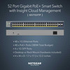 NETGEAR 52-Port PoE Gigabit Ethernet Smart Switch (GS752TP) - Managed, Optional Insight Cloud Management, 48 x PoE+ @ 380W, 4 x 1G SFP, Desktop or Ra