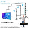 TOWOND Projector Screen and Stand, 150 inch Indoor Outdoor Projection Screen, Portable 16:9 4K HD Rear Front Movie Screen with Carry Bag Wrinkle-Free