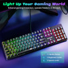 Redragon Mechanical Gaming Keyboard Wired, 11 Programmable Backlit Modes, Hot-Swappable Red Switch, Anti-Ghosting, Double-Shot PBT Keycaps, Light Up