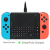 FYOUNG Wireless Keyboard Compatible with Nintendo Switch/Switch OLED, Wireless Gamepad Chatpad Message Keyboard for Switch, 2.4G USB Rechargable Hand