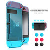 Dockable Case for Nintendo Switch, Protective Case for Nintendo Switch with a Tempered Glass Screen Protector and 6 Joy Stick Covers, Fit into the Do