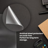 Legal Size Sheet Protectors 8.5x14, 100 Pack Heavyweight 3-Ring Binder Sleeves, Archival Quality Clear Plastic Document Storage - Performore