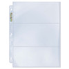 Ultra Pro 3-Pocket Platinum Page with 3-1/2" X 7-1/2" Pockets 100 ct.