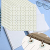 Paper Hole Punch Reinforcement Stickers 2500 Pack - 0.25" Binder Hole Reinforcement Circles Paper Binder Spine Labels for Hole-Punched Pages,