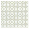 Paper Hole Punch Reinforcement Stickers 2500 Pack - 0.25" Binder Hole Reinforcement Circles Paper Binder Spine Labels for Hole-Punched Pages,