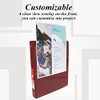 BAZIC 4120 1" Burgundy 3-Ring View Binder w/ 2-Pockets