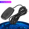 Qiilu Receiver for Game Adapter Black Abs Pc Receiver Gaming Controller Adapter Console for 360