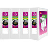 Avery 3 Ring Binder 3 Inch Slant Rings Durable View, White Binder for Home, Office, or School Use, 4 Pack (17030)