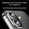 LFGKMZ 2 Pack Camera Lens Protector Compatible with iPhone 16/iPhone 16 Plus,Tempered Glass Camera Cover,Auto Install,Ultra HD,Anti-Scratch,Strong Ad