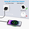 Android Wireless Charger Fast Charging Pad for Samsung Galaxy S25 Ultra S25+ S25 S24 FE S24 Ultra S24+ S24 S23 S22 S21 S20 FE, Pixel Wireless Charger