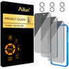 Ailun 3Pack Privacy Screen Protector for iPhone 16 Plus [6.7 inch]+3Pack Camera Lens Protector,Dynamic Island Compatible,Anti Spy Private Tempered Gl