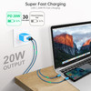 USB C Wall Charger, 2-Ports 20W USB A and USB C Charger Block [PD/QC 3.0], 3Pack USB-C Power Wall Plug Adapter Brick for iPhone 17/16/15/14/13/12/Pro