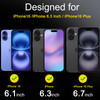 Ferilinso 6 Pack Camera Lens Protector for iPhone 17 / iPhone 16 / iPhone 16 Plus [Phone Case 17 Friendly], Accessories Camera Screen Protector Tempe
