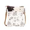 Myra Bag Anemone Upcycled Canvas & Cowhide Small Crossbody Bag S-1499