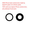 Perzework Back Rear Camera Lens Glass Replacement Compatible with iPhone 16 6.1 inches with pre-Installed Adhesive and Reparing Toolkit