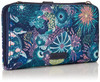 Sakroots Artist Circle Smartphone Crossbody in Eco Twill, Detachable Wristlet Strap, Royal Blue Seascape
