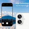 Hsefo Compatible with iPhone 16 and 16 Plus Camera Lens Protector, Upgraded Anti-Scratch Tempered Glass Metal Camera Screen Protector Shockproof Full